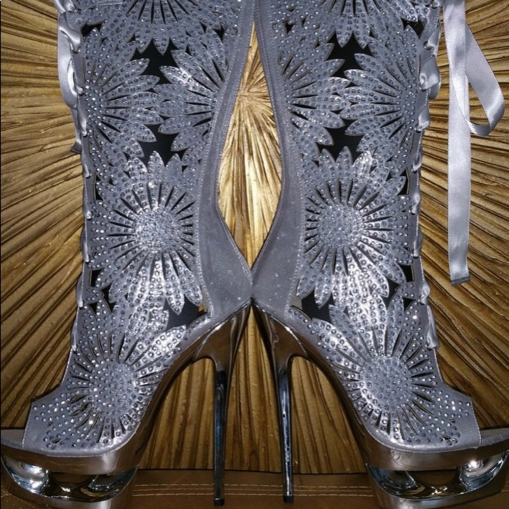 Silver heels